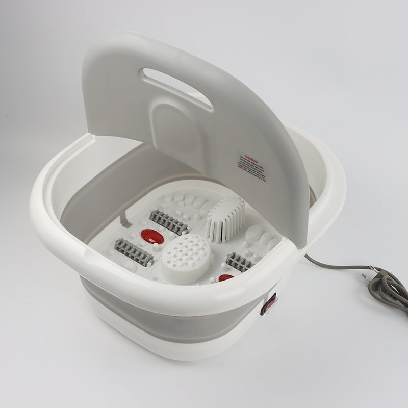 Baignoire pliable pour les pieds avec rouleaux de massage