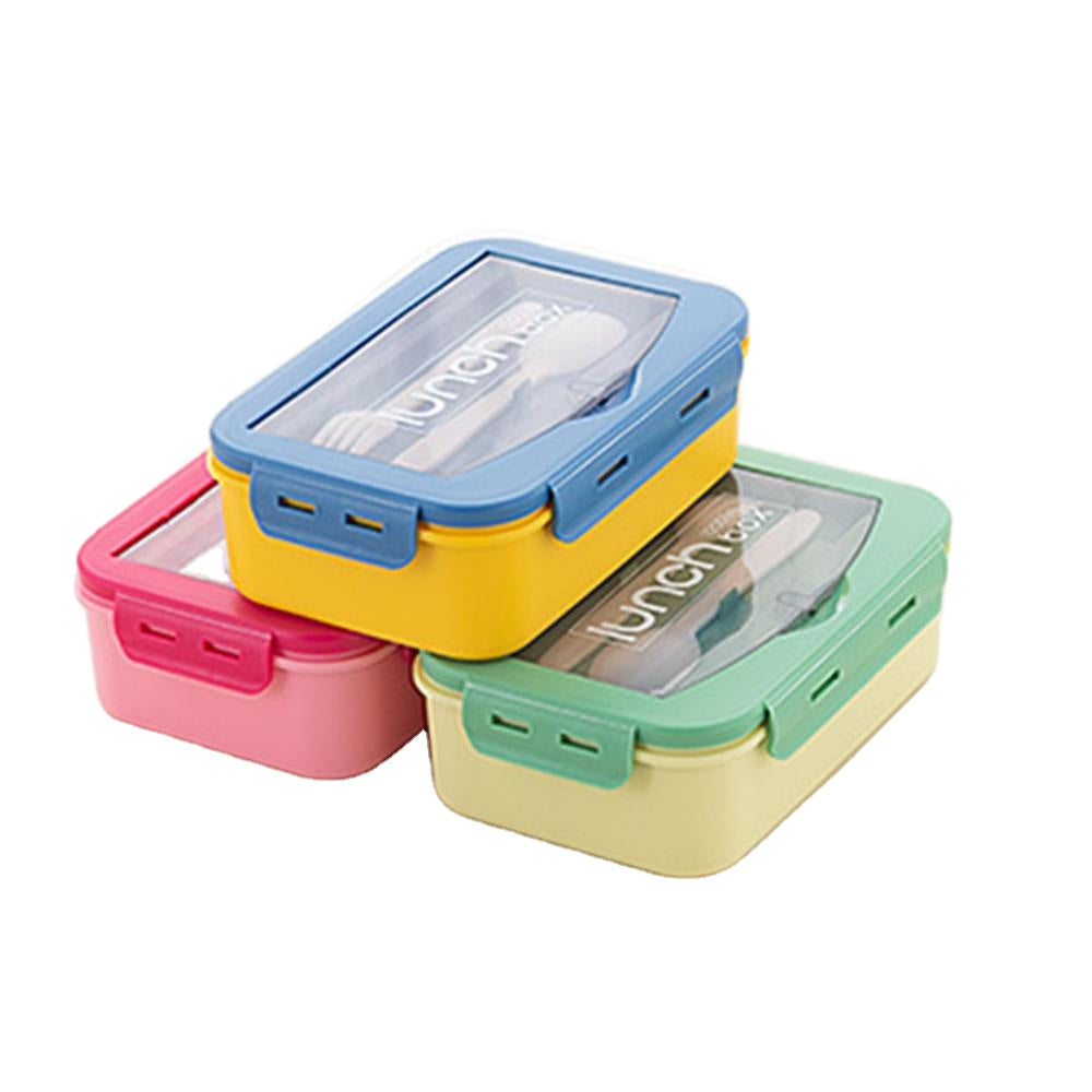 Boîte à déjeuner isotherme en acier inoxydable avec fourchette et cuillère pour enfants et adultes