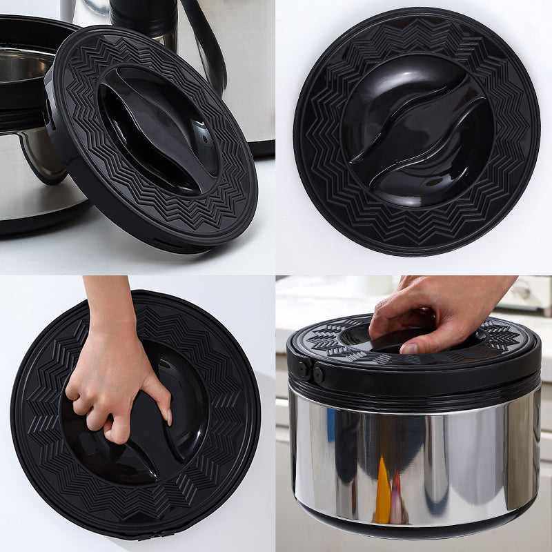 Ensemble de 3 marmites thermos en acier inoxydable
