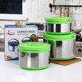 Ensemble de 3 marmites thermos en acier inoxydable