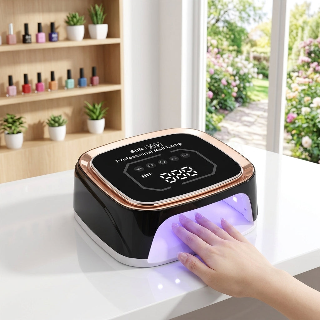 Sèche-Ongles UV LED Portable Rechargeable à Séchage Rapide et Lampe à Catalyser sans Fil pour Vernis Gel
