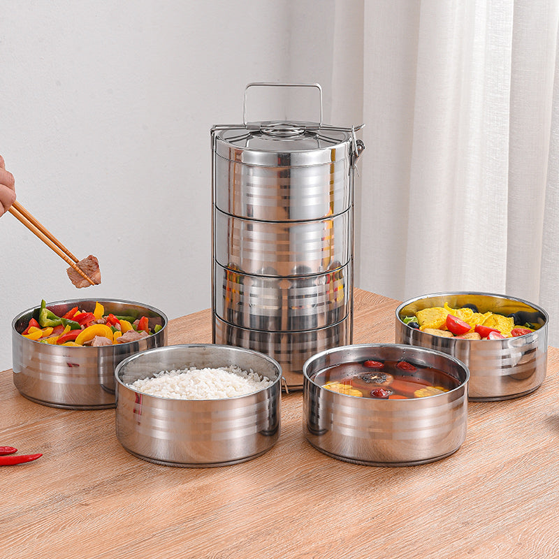 Boîte à repas en acier inoxydable à plusieurs couches