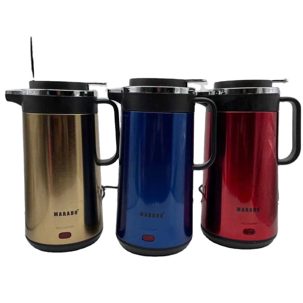 Bouilloire Électrique Thermos MARADO à Double Paroi Anti-brûlure et Anti-fuiteL 2L