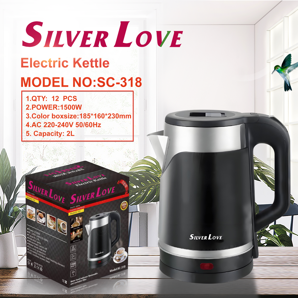 Bouilloire électrique SILVER LOVE