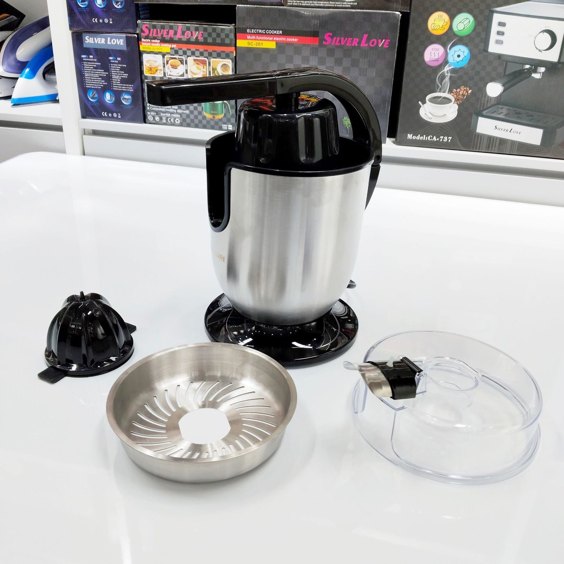Presse Jus SILVER LOVE en Acier Inoxydable