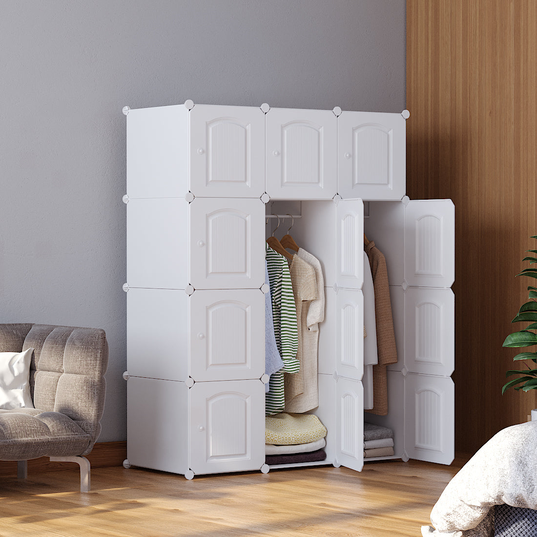Armoire de rangement en plastique