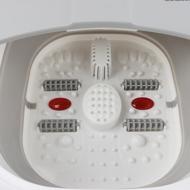 Baignoire pliable pour les pieds avec rouleaux de massage