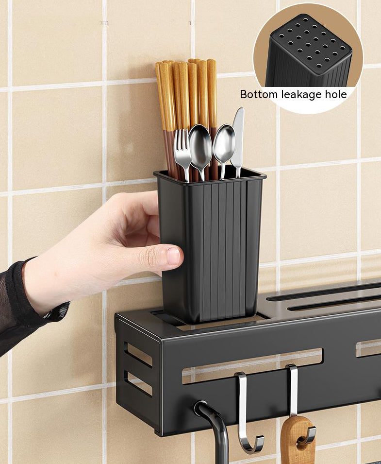 Support mural en acier inoxydable pour couteaux et ustensiles de cuisine