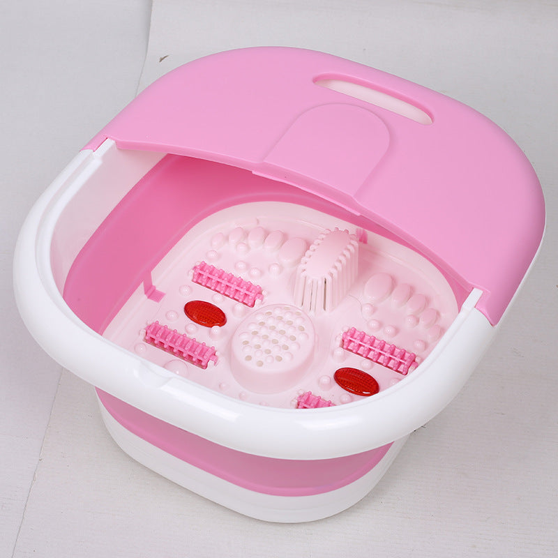 Baignoire pliable pour les pieds avec rouleaux de massage