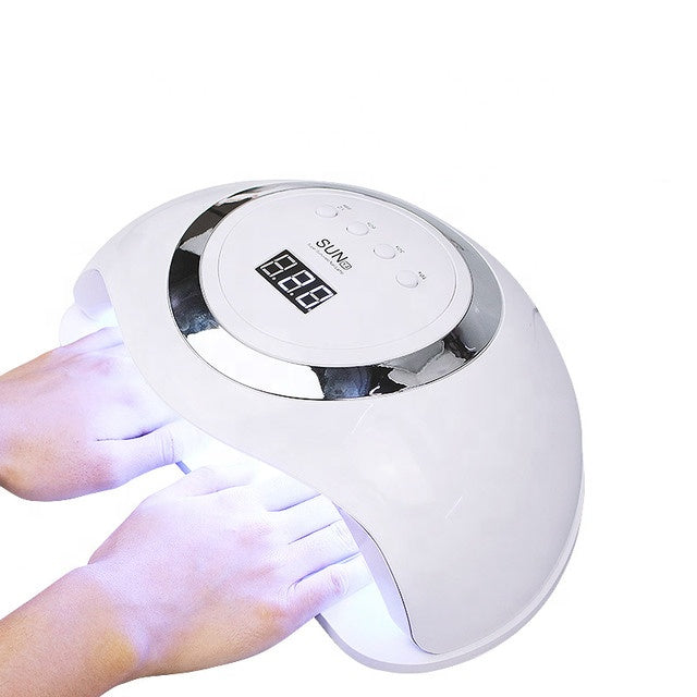Sèche ongles haute puissance, 168W, séchage rapide, avec 60 led, Double main