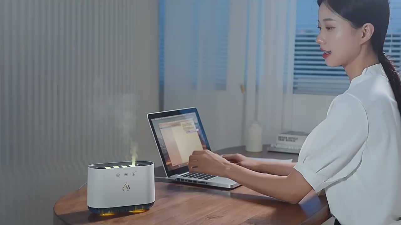 humidificateur d'air et diffuseur de parfum à brume fraîche et lumière romantique avec 6 embouts de pulvérisation